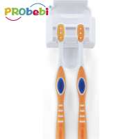 Daily use bathroom set tooth brush cover wall mounted toothbrush holder