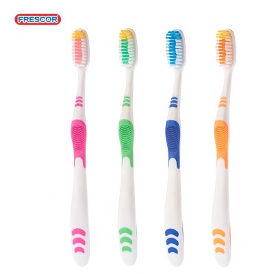 Factory direct supply soft bristle plastic adult toothbrush