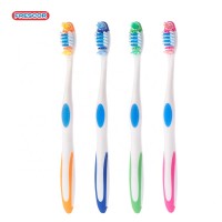 6003 Custom massage gums plastic handle toothbrush with soft bristles